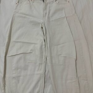 GAP High Waist Hourseshoe Soft White Jeans